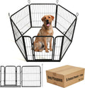 Dog Playpen 24 in High Fence Portable Pet Pen - Tool-Free Setup