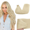 GOO GOO Tape in Hair Extensions Human Hair 22in Platinum Blonde
