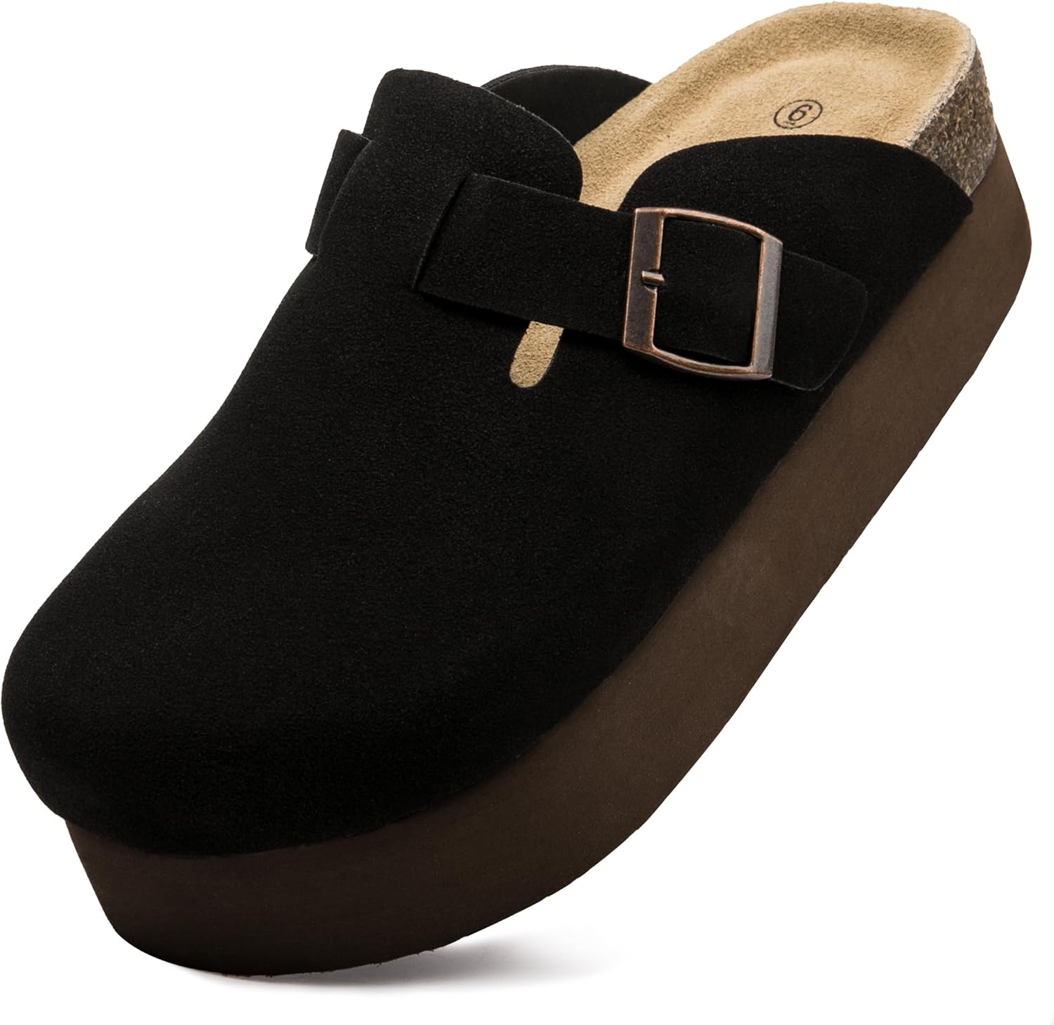 Women's Suede Clogs with Cork Footbed for Ultimate Comfort