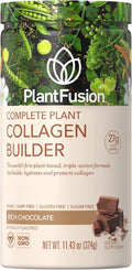PlantFusion Vegan Collagen Powder - Chocolate for Hair, Skin & Joints