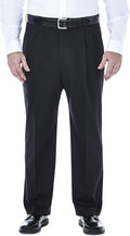 Haggar Men's Classic Fit Pleat Front Khaki Pants with No Iron Finish
