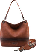 Wrangler Hobo Bag for Women Vegan Leather Top Handle Purse - Roomy