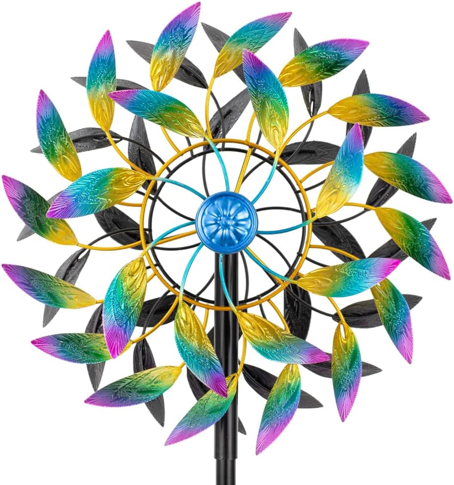 DREAMSOUL 360 Wind Spinners for Yard and Garden Decor