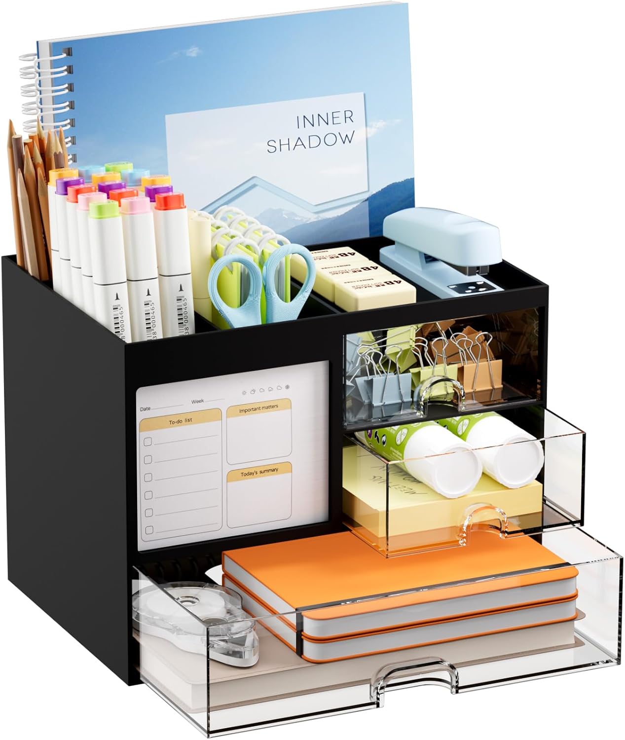 Marbrasse 3-Drawer Desk Organizer: Ultimate Desk Storage