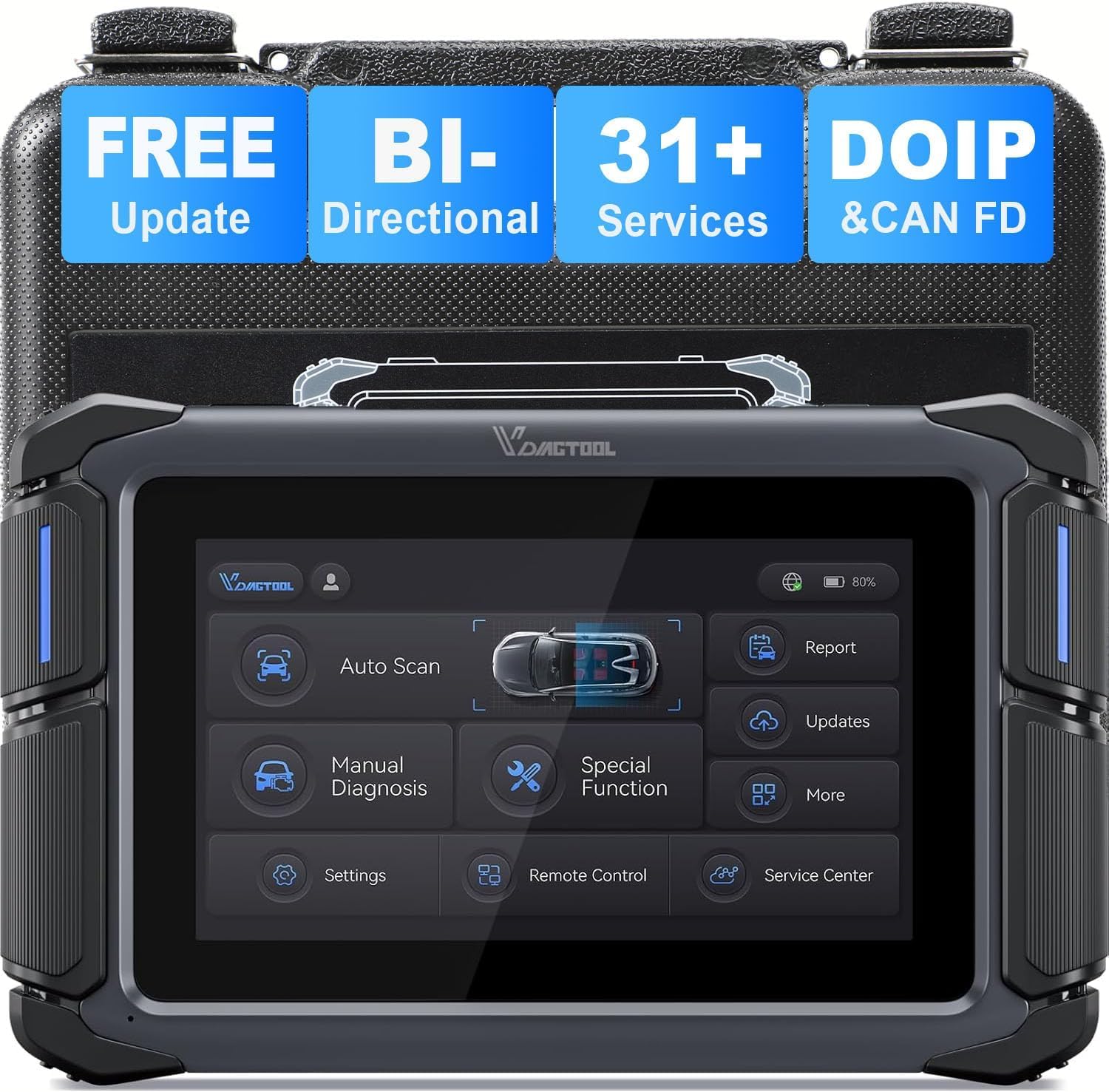 VDIAGTOOL VD70 Lite OBD2 Scanner with 31+ Resets for Cars