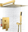 Rain Shower System 10 in Shower Head with Handheld Combo Set - High