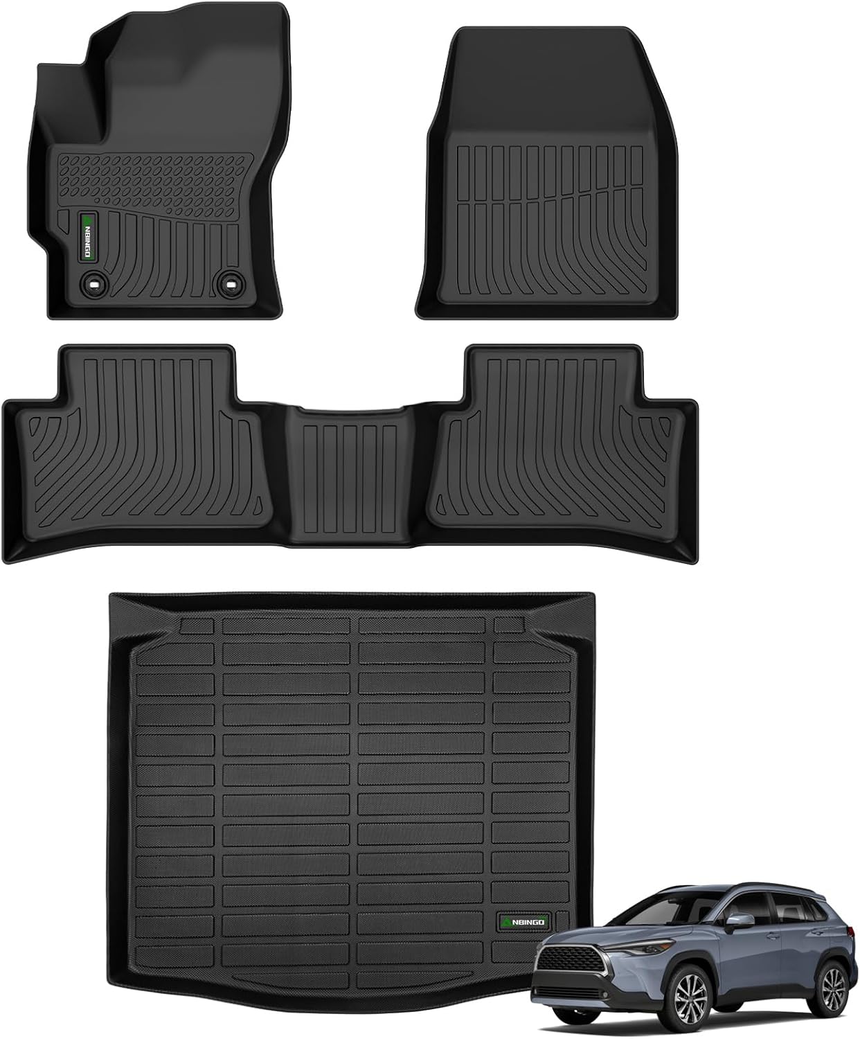 Custom TPE Floor Mats for 2022-2026 Toyota Corolla Cross