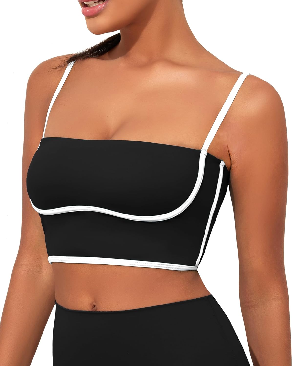 AngiMelo Square Neck Sports Bra - Ultimate Support