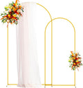 Metal Arch Backdrop Stand Gold Wedding Arch Set of 2 - Versatile Event