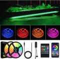 Led Strip Boat Lights Kit, 66FT Bluetooth Multi-Color Marine Lights