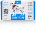Paw Inspired Select Fit Male Dog Diapers - Escape Proof Belly Bands