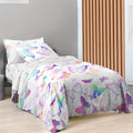 Ombre Butterflies Twin Bed Set - 5 Piece Organic Cotton