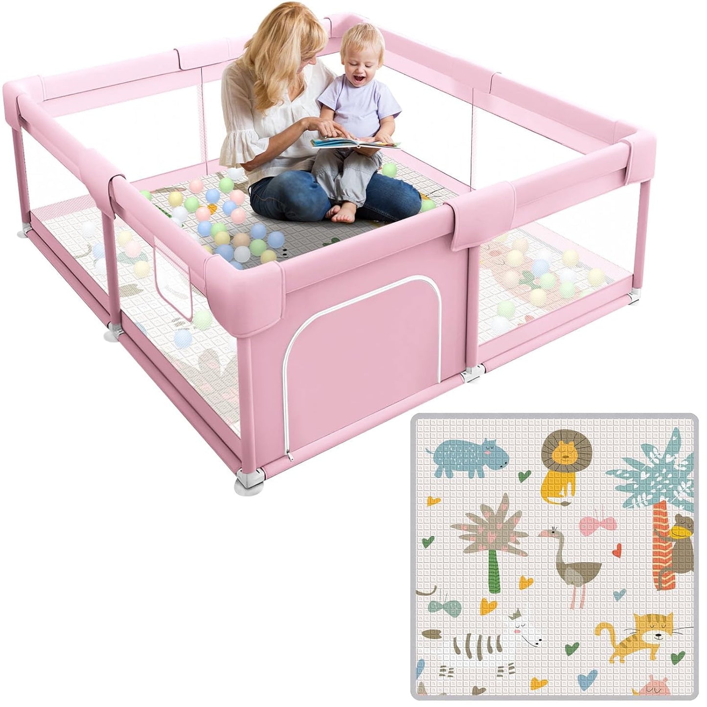 Baby Playpen for Babies and Toddlers with Large Play Space