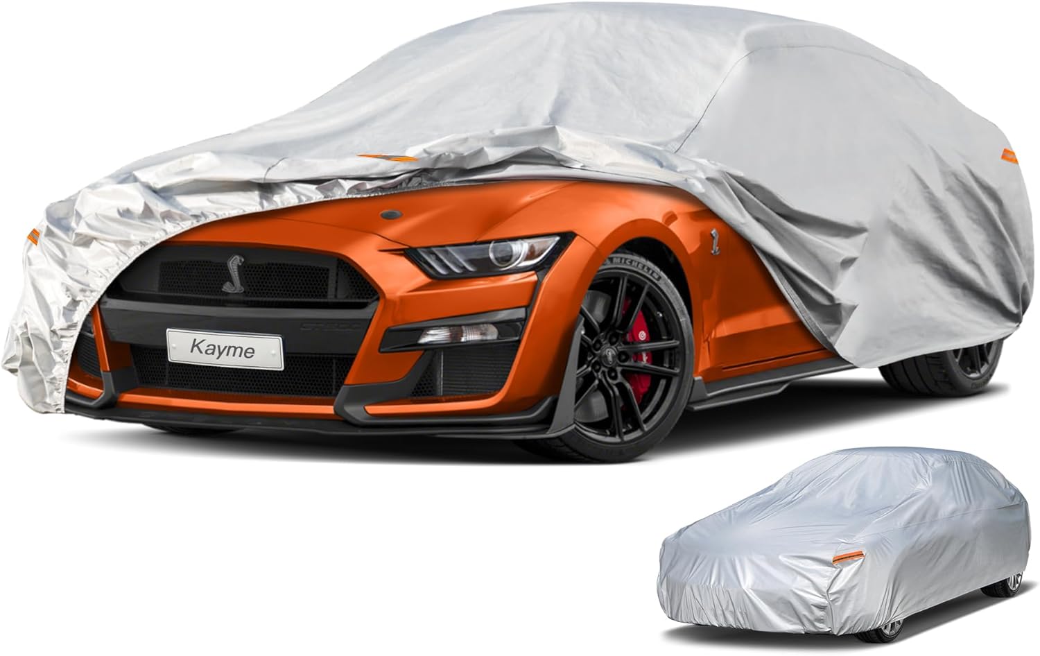 Kayme 6 Layers Car Cover Waterproof All Weather Protection