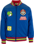 Nintendo Super Mario Bomber Jacket for Boys - Lightweight Cool Weather