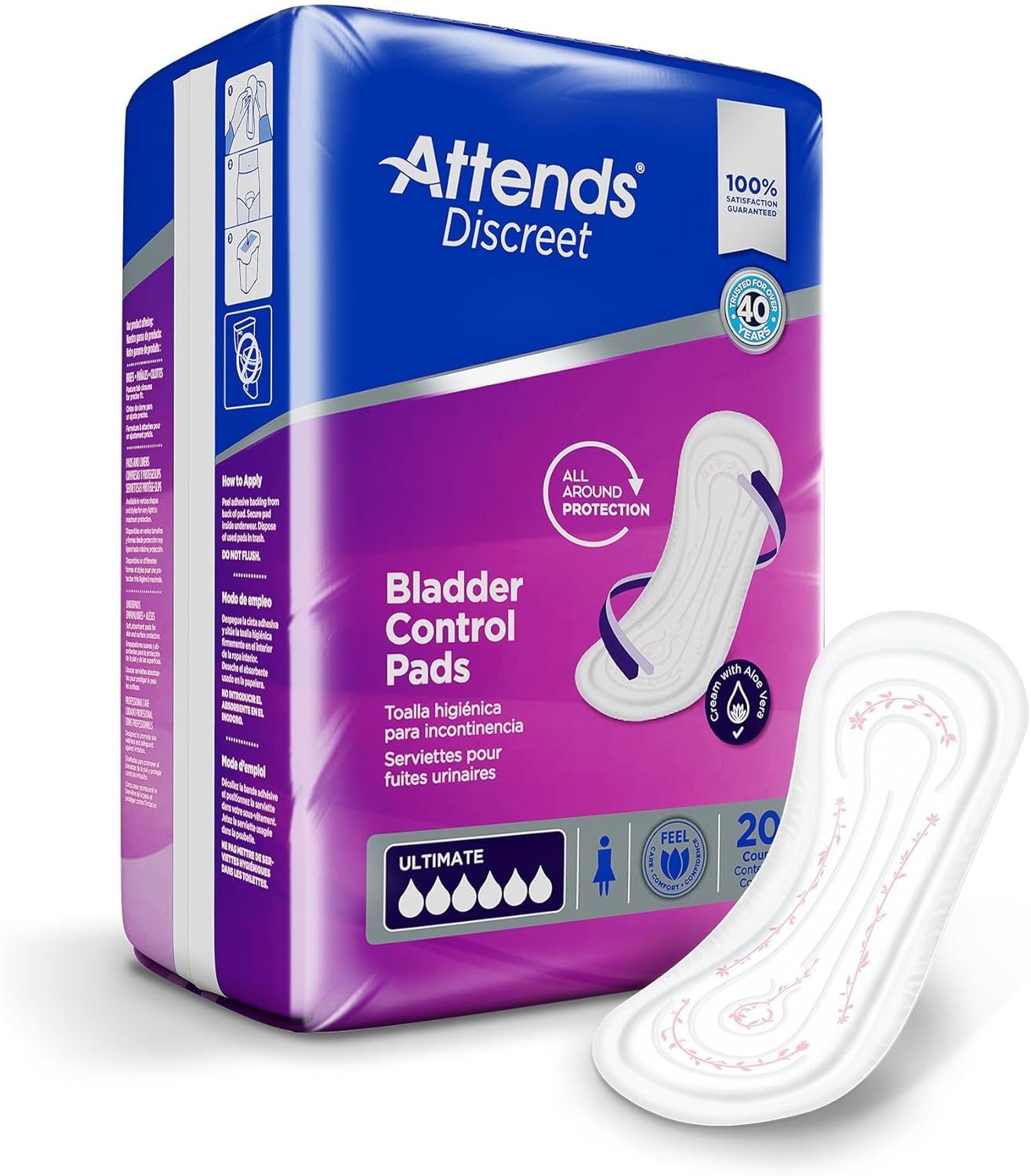 Attends Discreet Incontinence Care Women's Bladder Control Pads