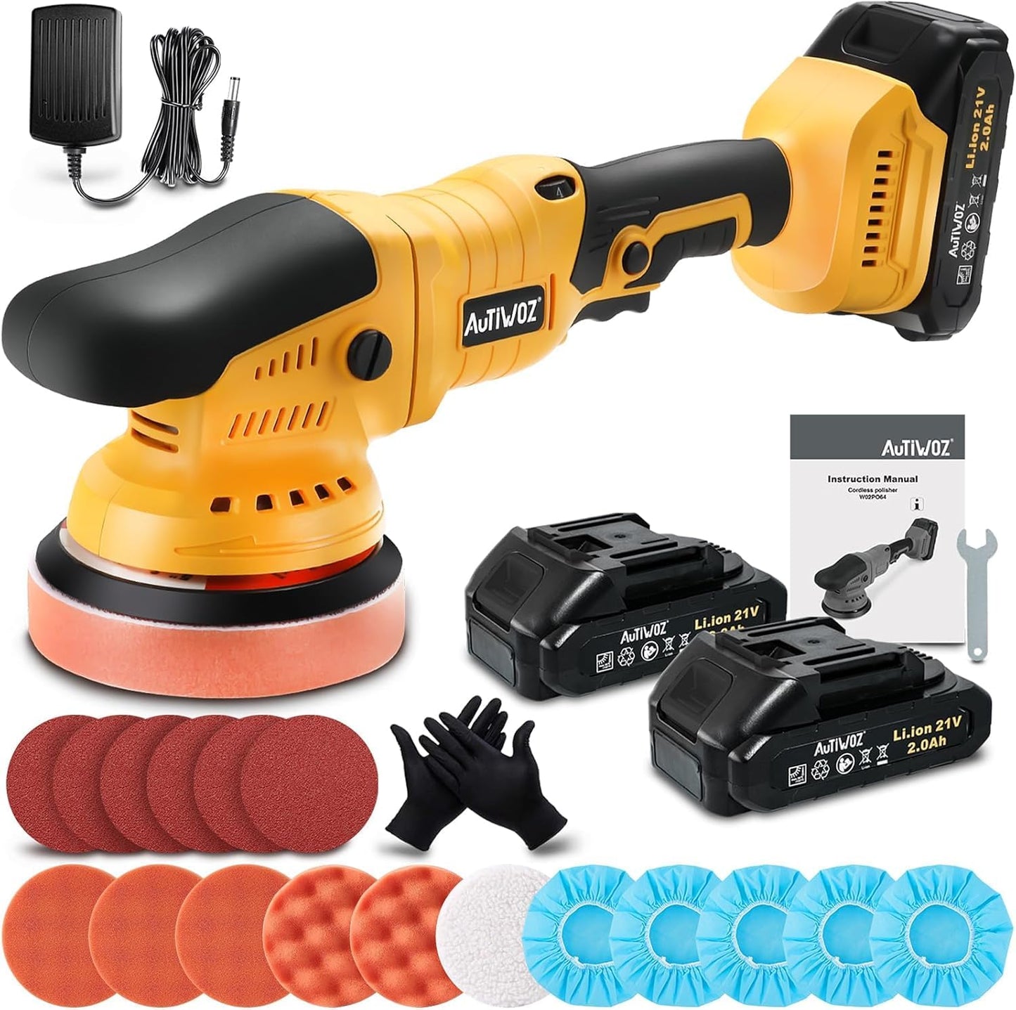 Cordless Car Buffer Polisher for Detailing and Scratch Removal