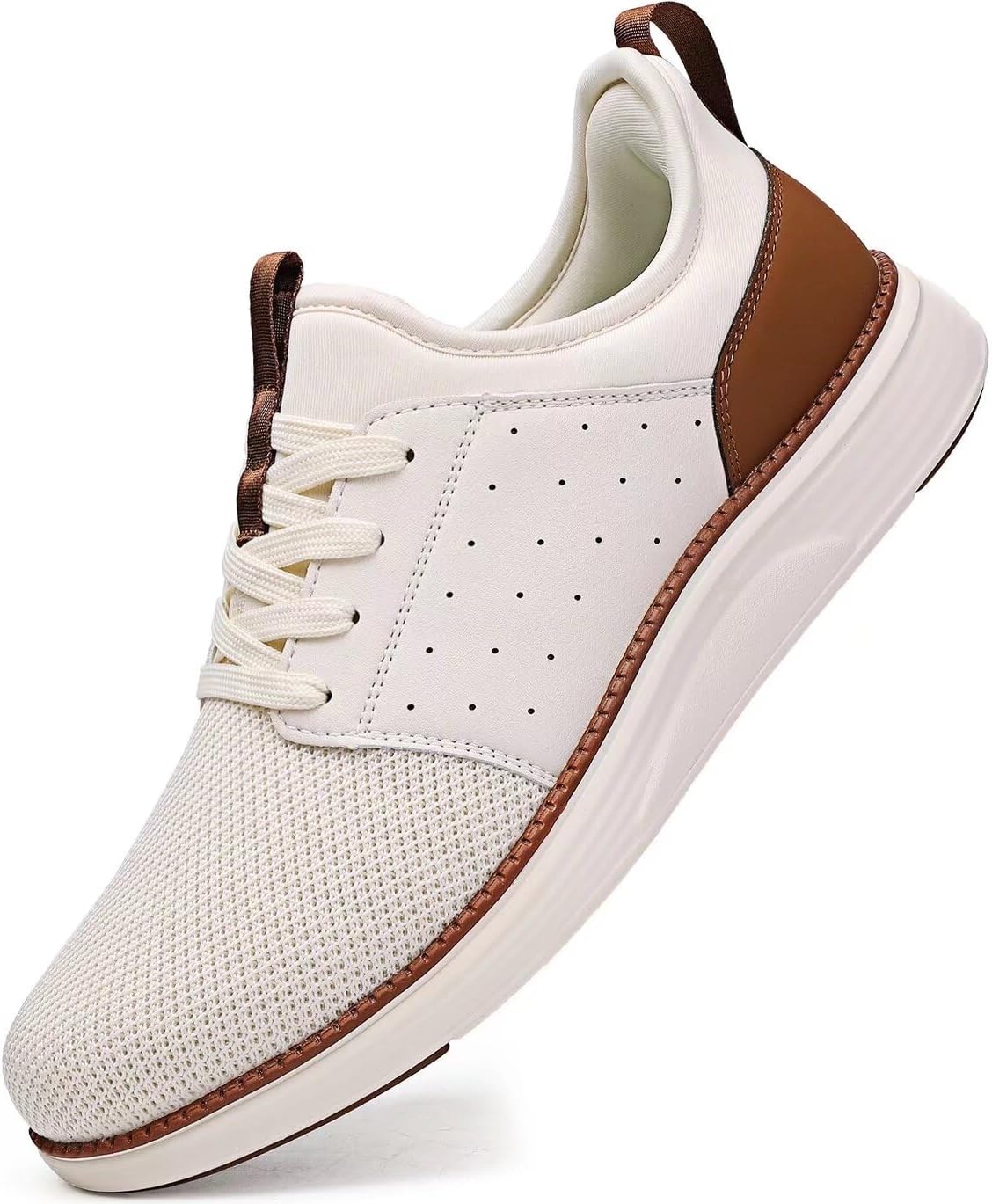 Men Casual Dress Shoes Lightweight Breathable Laceless Sneakers