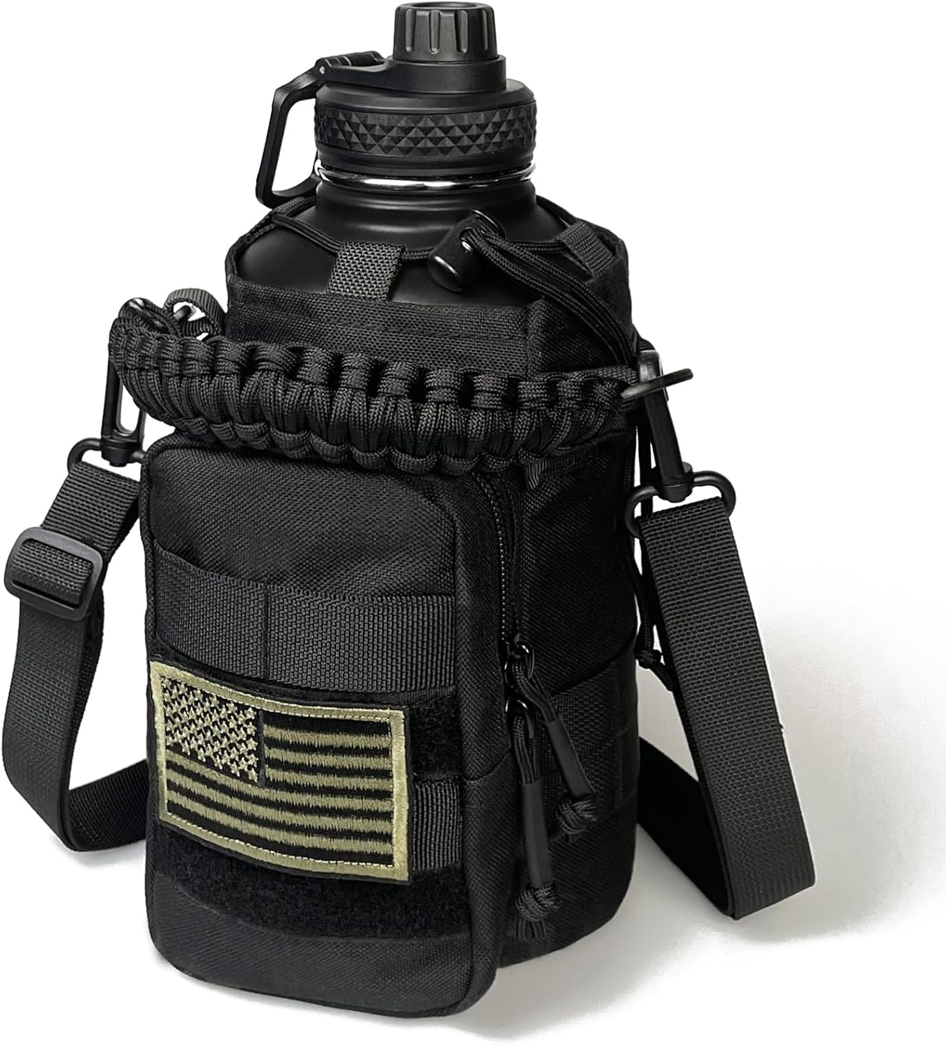 64 Oz Insulated Water Bottle with Sleeve for Sports and Hiking