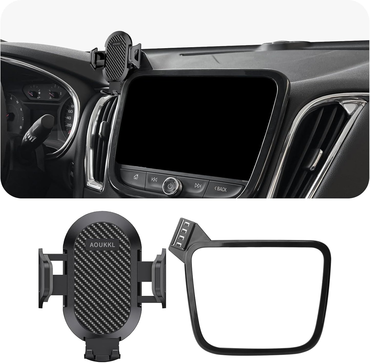 Car Phone Holder for Chevy Malibu and Equinox 2016-2024