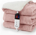 Heated Blanket Electric Throw Waffle 50x60 in - Fast Heating Comfort