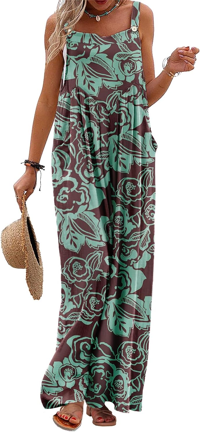 YESNO Women's Summer Casual Overalls for Boho Style Lovers