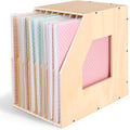 Caydo 12x12 Paper Storage Organizer Slope Design - Stable 8 Slot Rack
