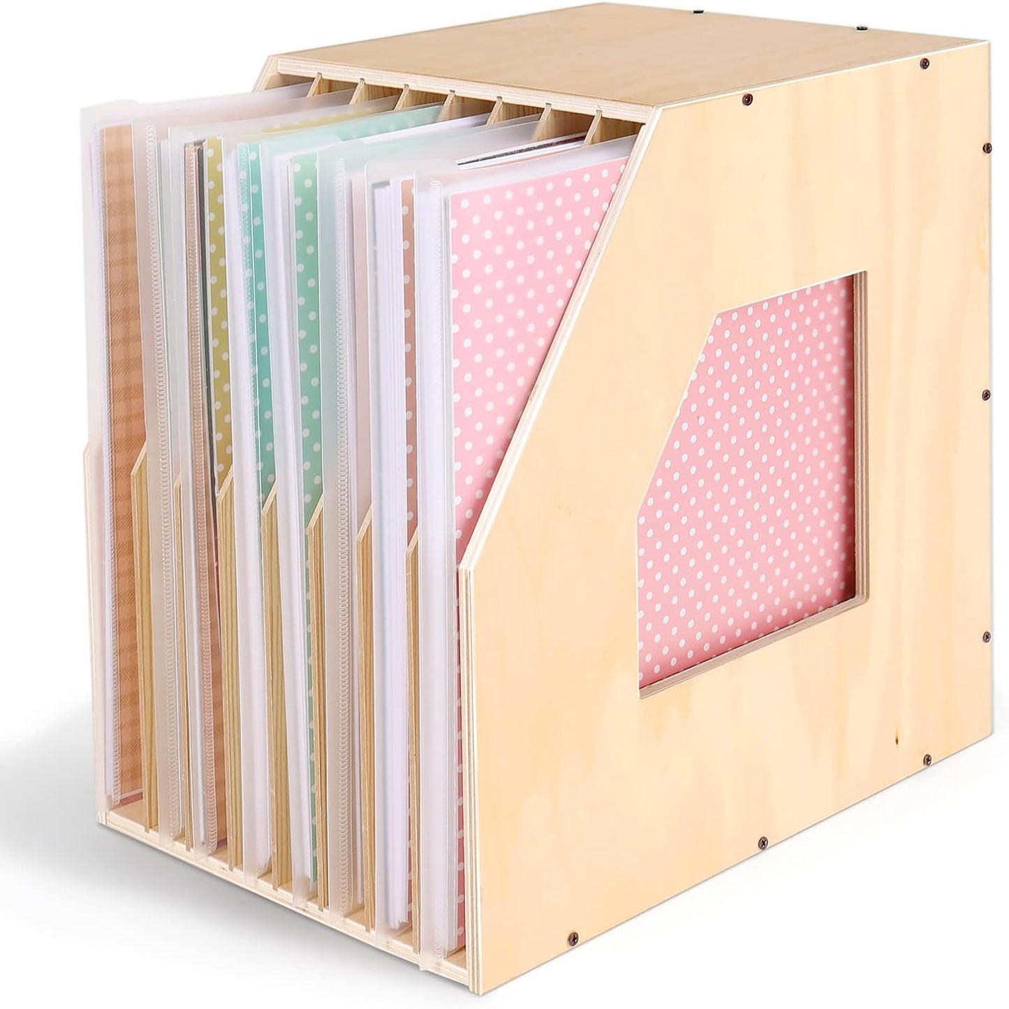 Caydo 12x12 Paper Storage Organizer for Scrapbooking Needs
