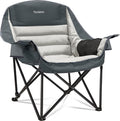 Oversized Camping Chair with Cup Holder and Side Pocket for Comfort
