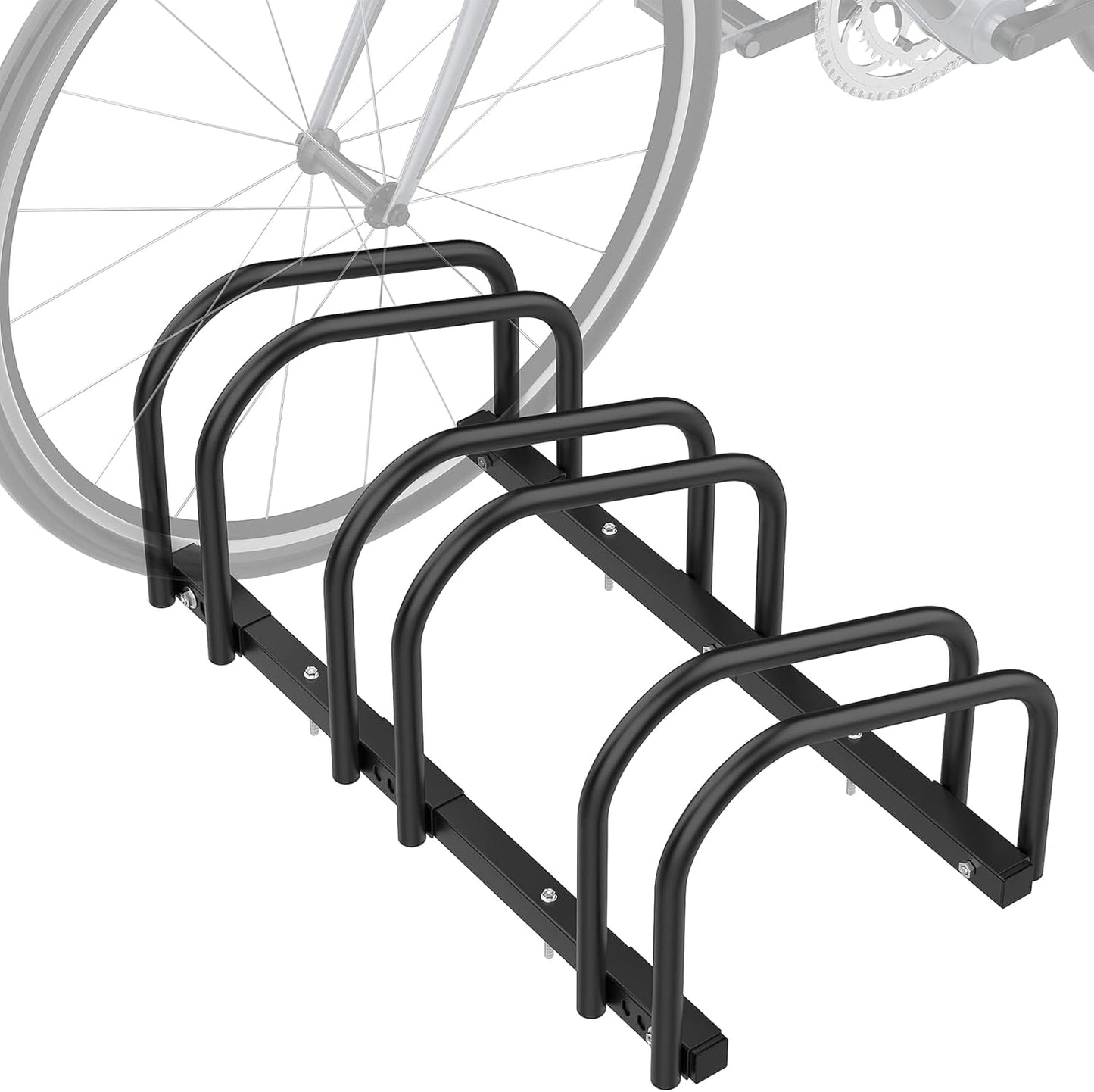 WALMANN 3 Bikes Floor Bike Stand for Indoor and Outdoor Use