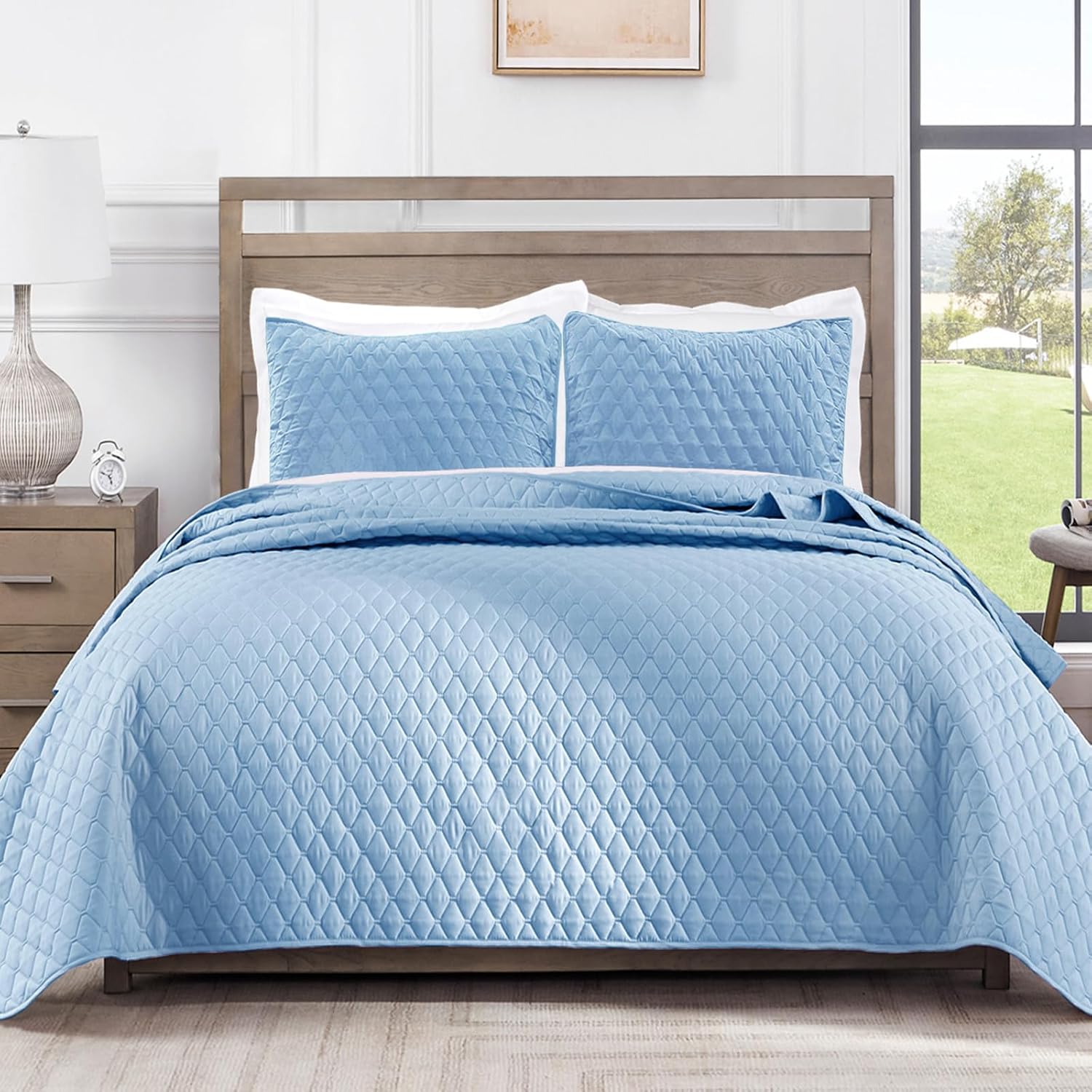 Reversible King Size Quilt Bedding Set for All Seasons Comfort