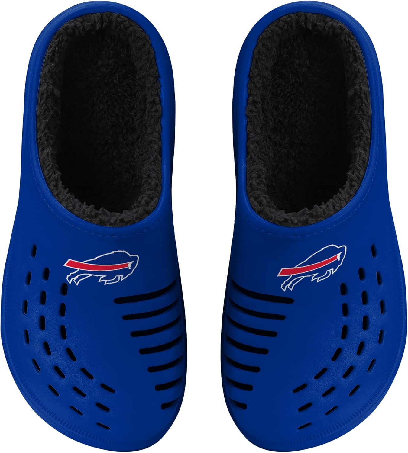FOCO Men's NFL Sherpa Lined Big Logo Clog for Ultimate Comfort