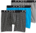Jockey ActiveStretch 7ft Long Leg Boxer Brief 3-Pack - Comfortable Fit