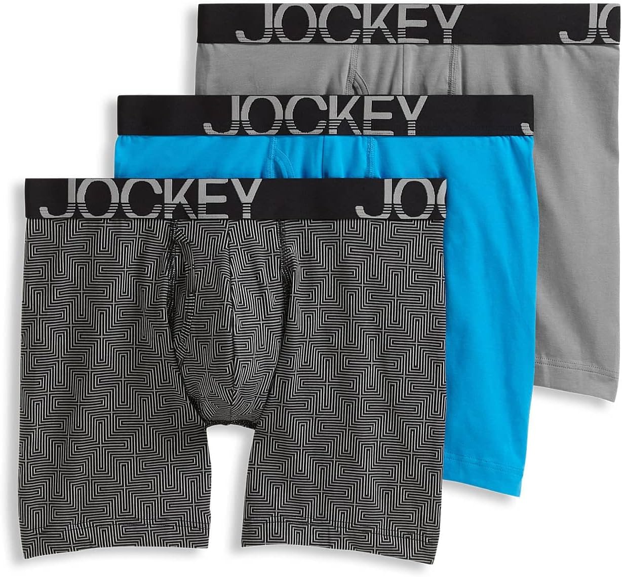 Jockey Men's ActiveStretch 7in Long Leg Boxer Briefs - 3 Pack