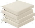 Beige Outdoor Chair Cushions Set of 4 17in x 16in x 2in