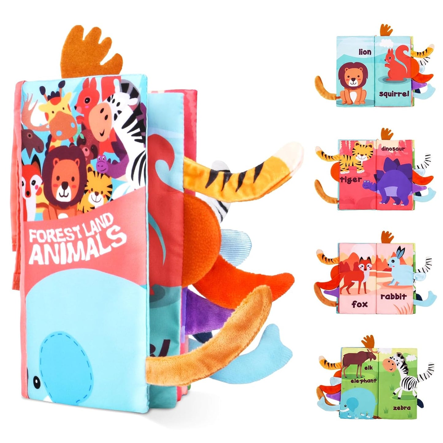 Vicloon Soft Cloth Baby Books - High Contrast Sensory Fun!