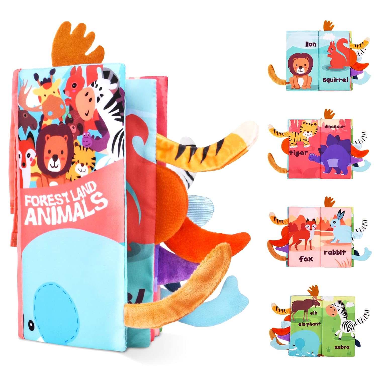 Vicloon Soft Cloth Baby Books - High Contrast Sensory Fun!