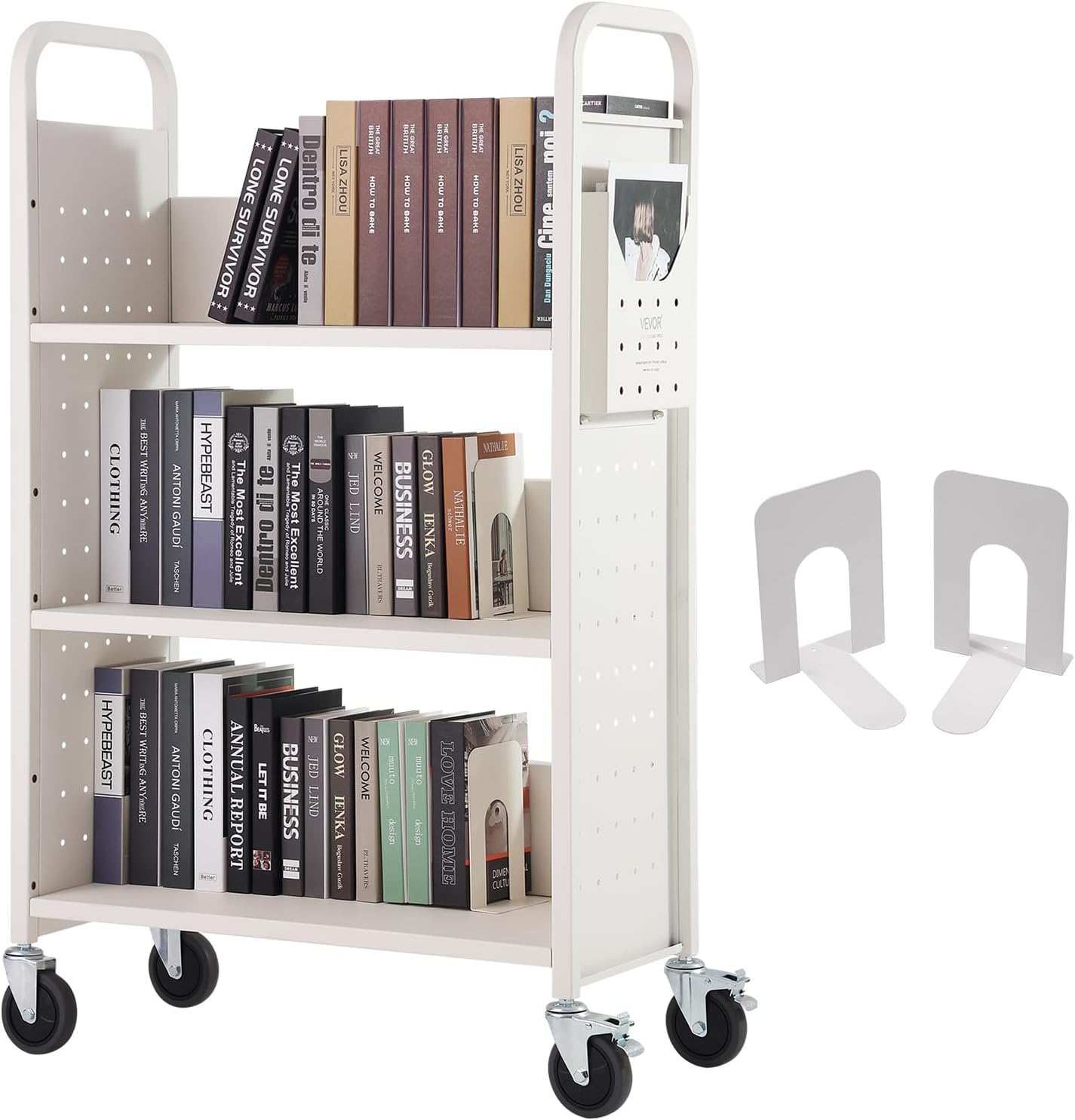 VEVOR Book Cart for Libraries and Offices - Durable and Versatile