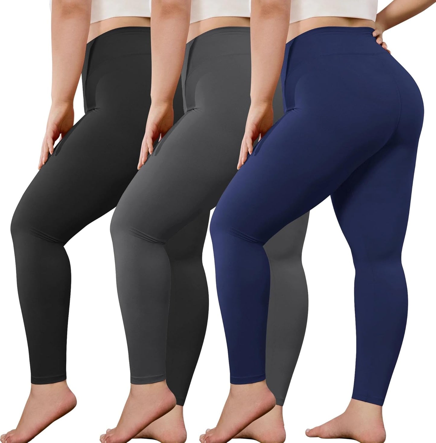 VALANDY Creamlush Plus Size Leggings for Women - Soft Stretchy Comfort