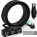 Outdoor Extension Cord 40 Ft with 3 Outlets - Heavy Duty 14 AWG