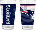 NFL Football Pint Glasses Set of 2 with Digitally Printed Logo