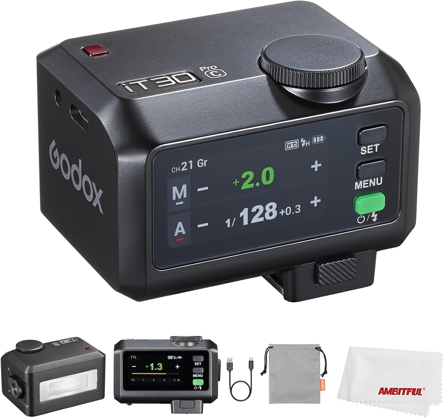 Godox iT30 Pro Mini Flash for Canon: TTL, HSS, Touchscreen