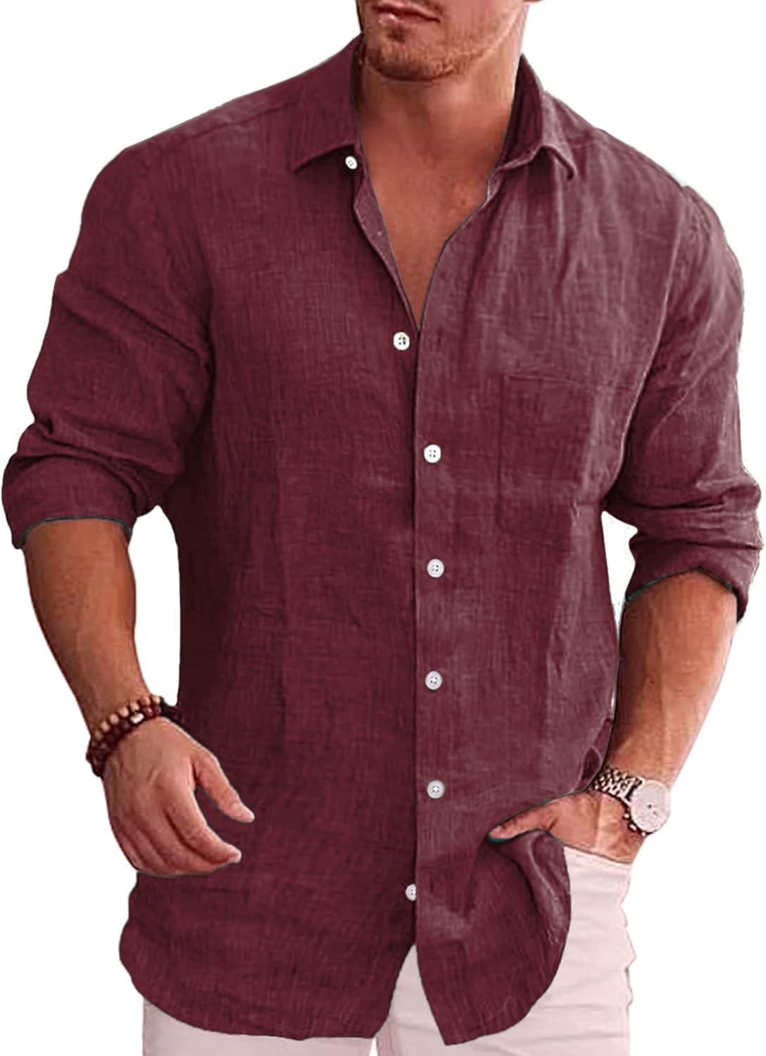 COOFANDY Men's Casual Button Down Shirt for All Seasons