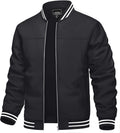 TACVASEN Men's Lightweight Windbreaker Bomber Jacket - Versatile stand