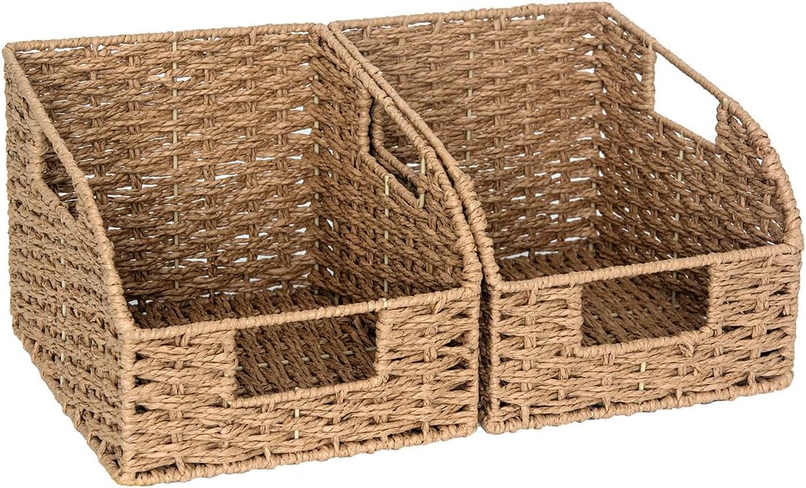 StorageWorks Wicker Baskets for Organizing and Storage Needs