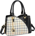 KKXIU Triple Compartments Handbags for Women Fashion Satchel