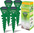 Mole Repellent Solar Powered Ultrasonic 4 Pack - Silent Lawn