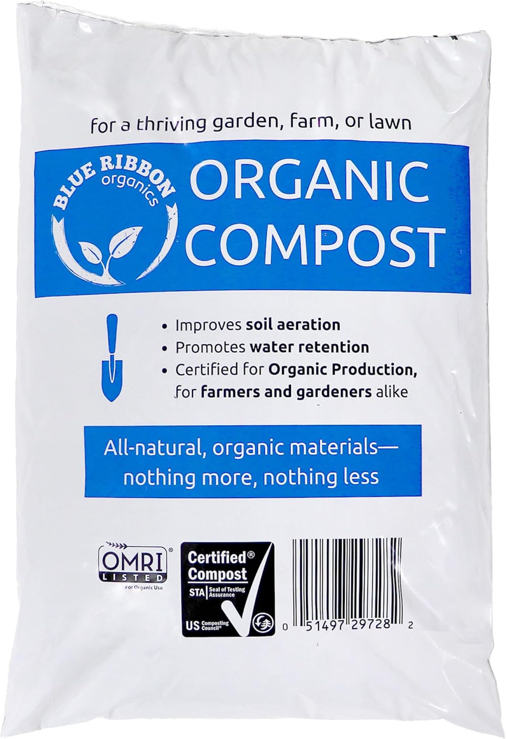 Ribbon Organics OMRI Certified Organic Compost for Healthy Soil