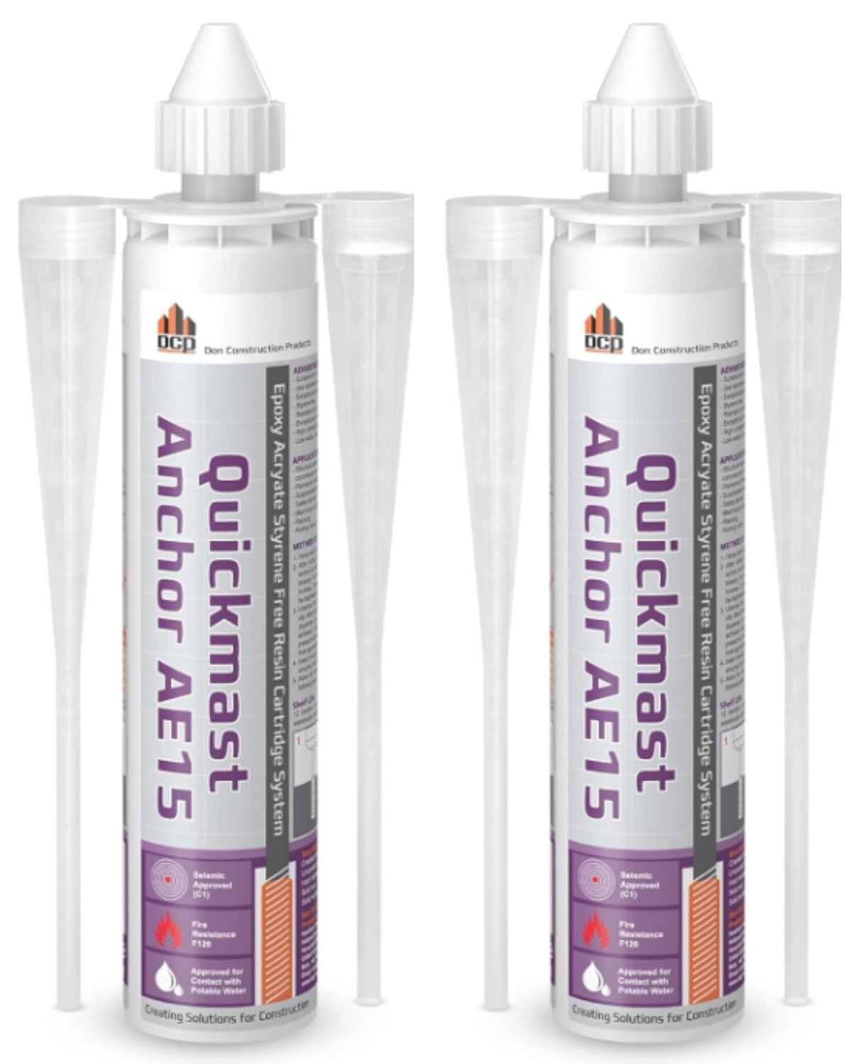 DCP Quickmast AE15 Concrete Epoxy for Strong Anchoring Solutions