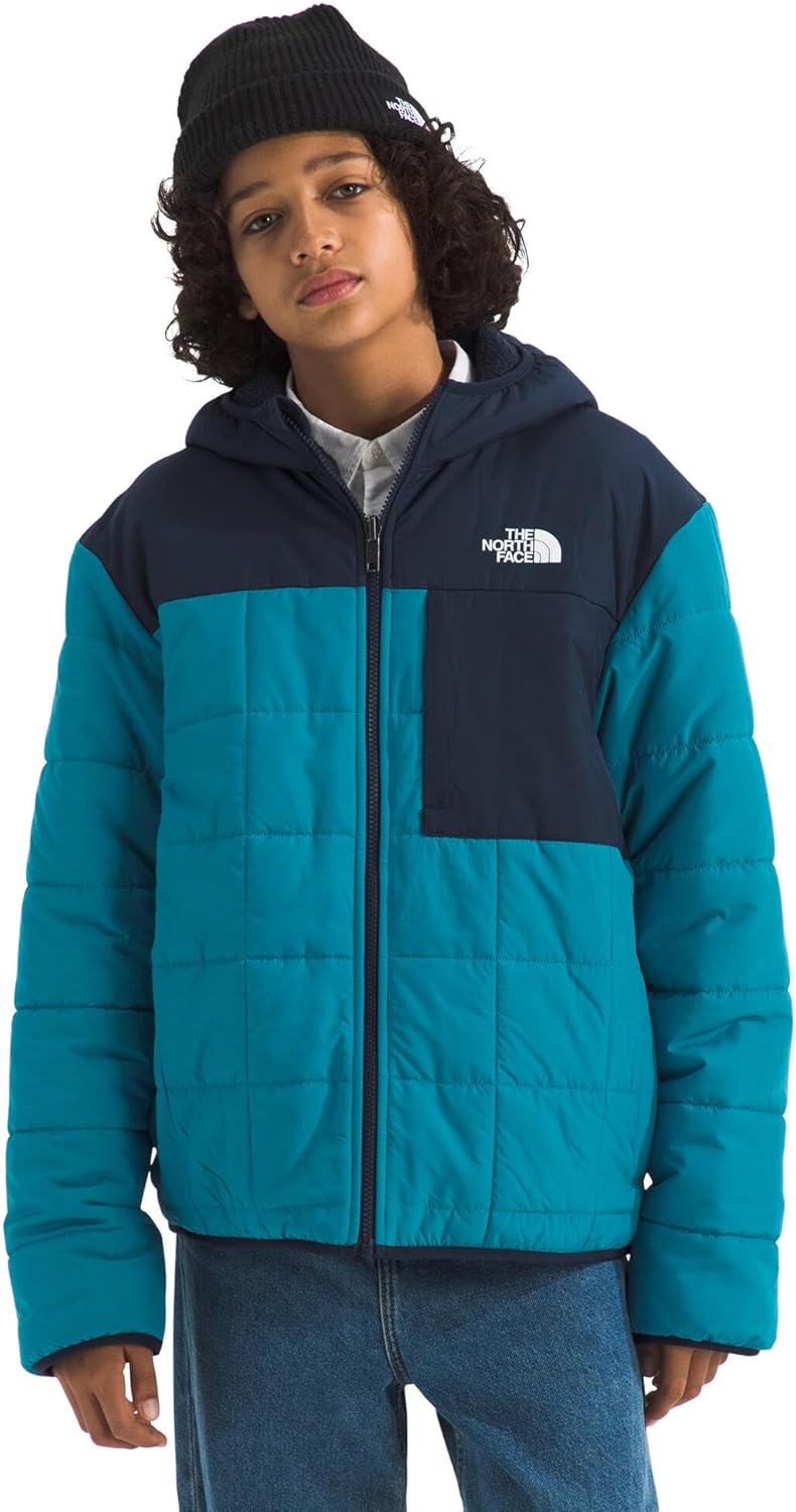Boys' Reversible Shasta Full Zip Hooded Jacket for Winter Fun